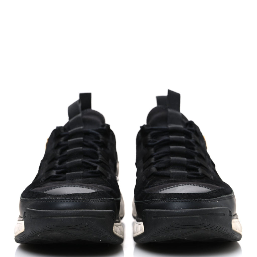 FABRIC CALFSKIN SUEDE CC SNEAKERS BLACK