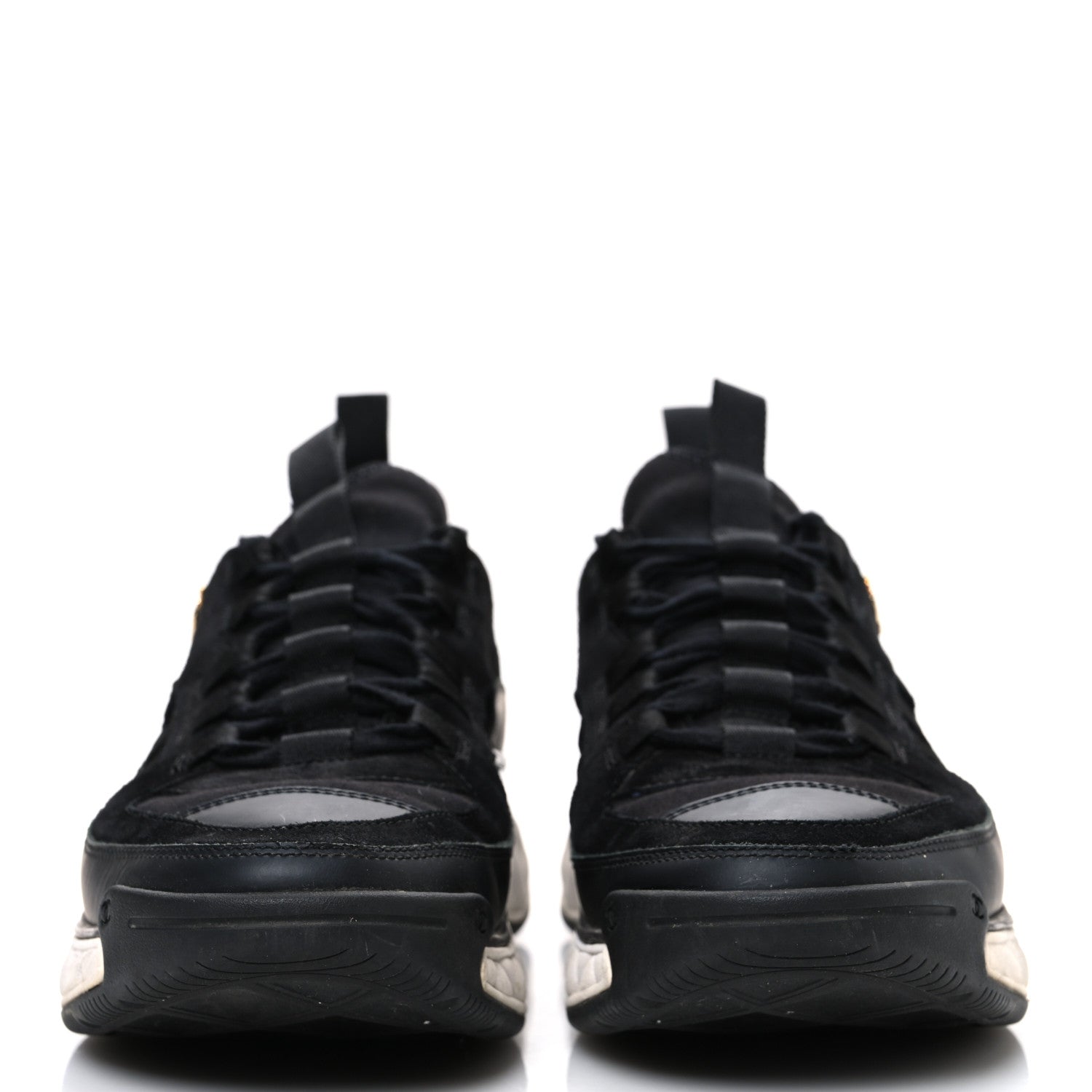 FABRIC CALFSKIN SUEDE CC SNEAKERS BLACK