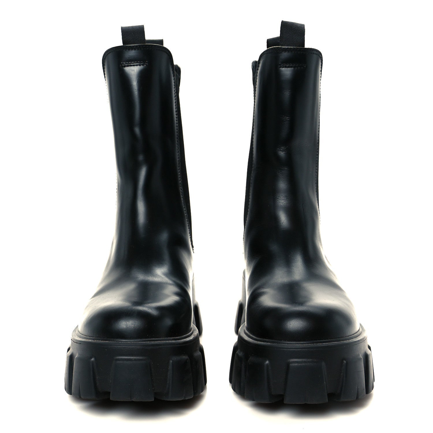 SPAZZOLATO ROIS MONOLITH CHELSEA 55MM TALL BOOTS BLACK