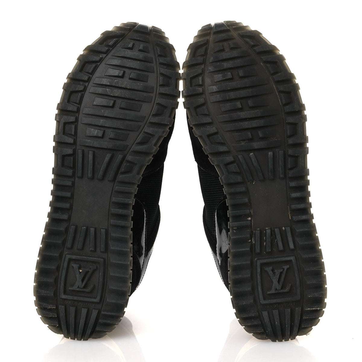 LOUIS VUITTON SUEDE MONOGRAM RUN AWAY SNEAKER BLACK