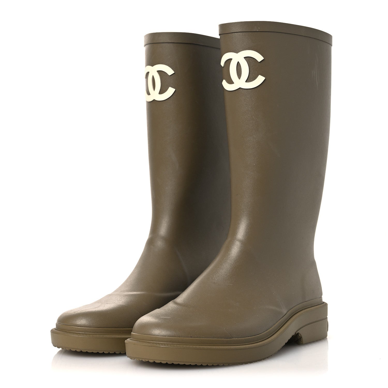 CAOUTCHOUK CC HIGH BOOTS DARK BEIGE