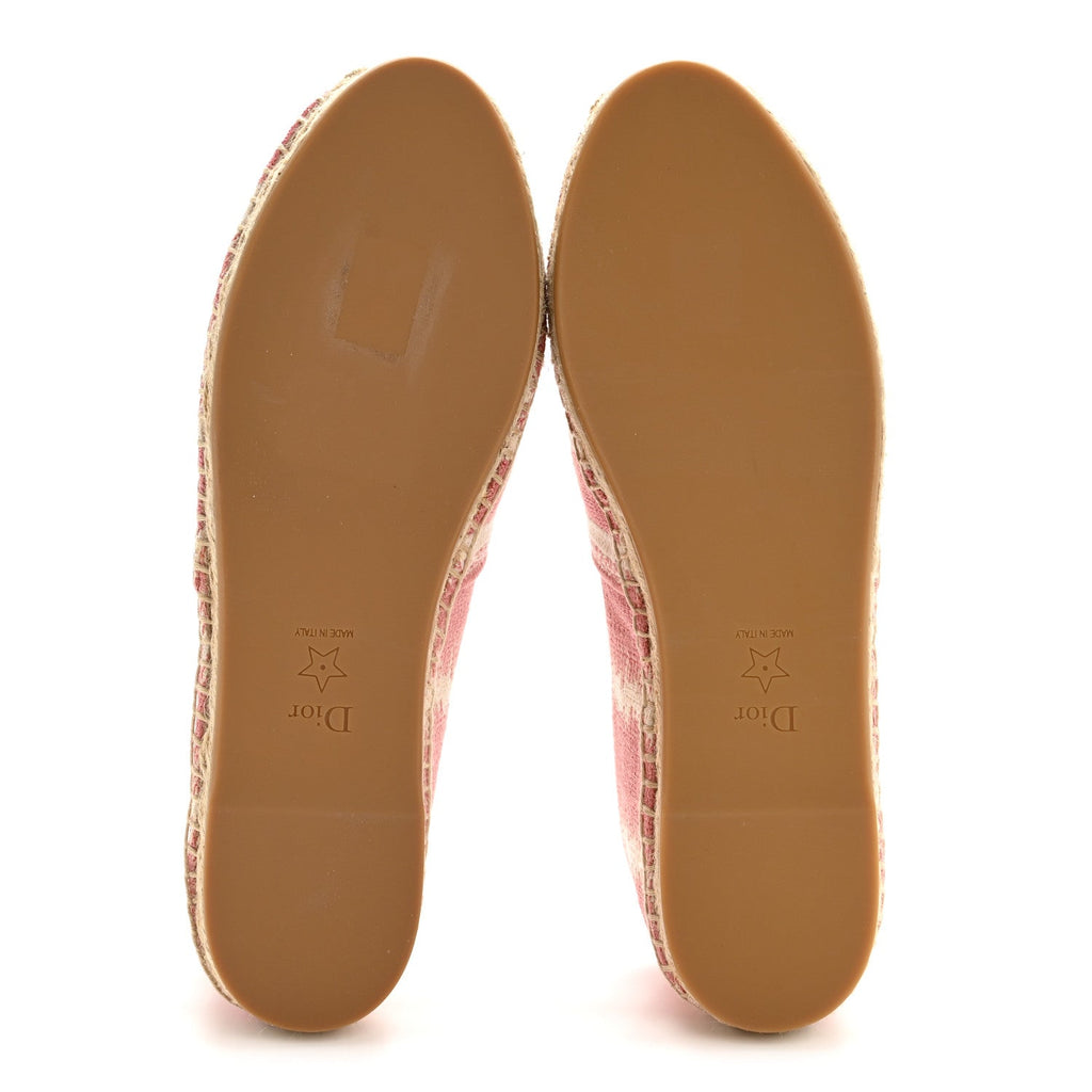 COTTON D-STRIPES EMBROIDERED GRANVILLE 15MM ESPADRILLES DEEP NUDE