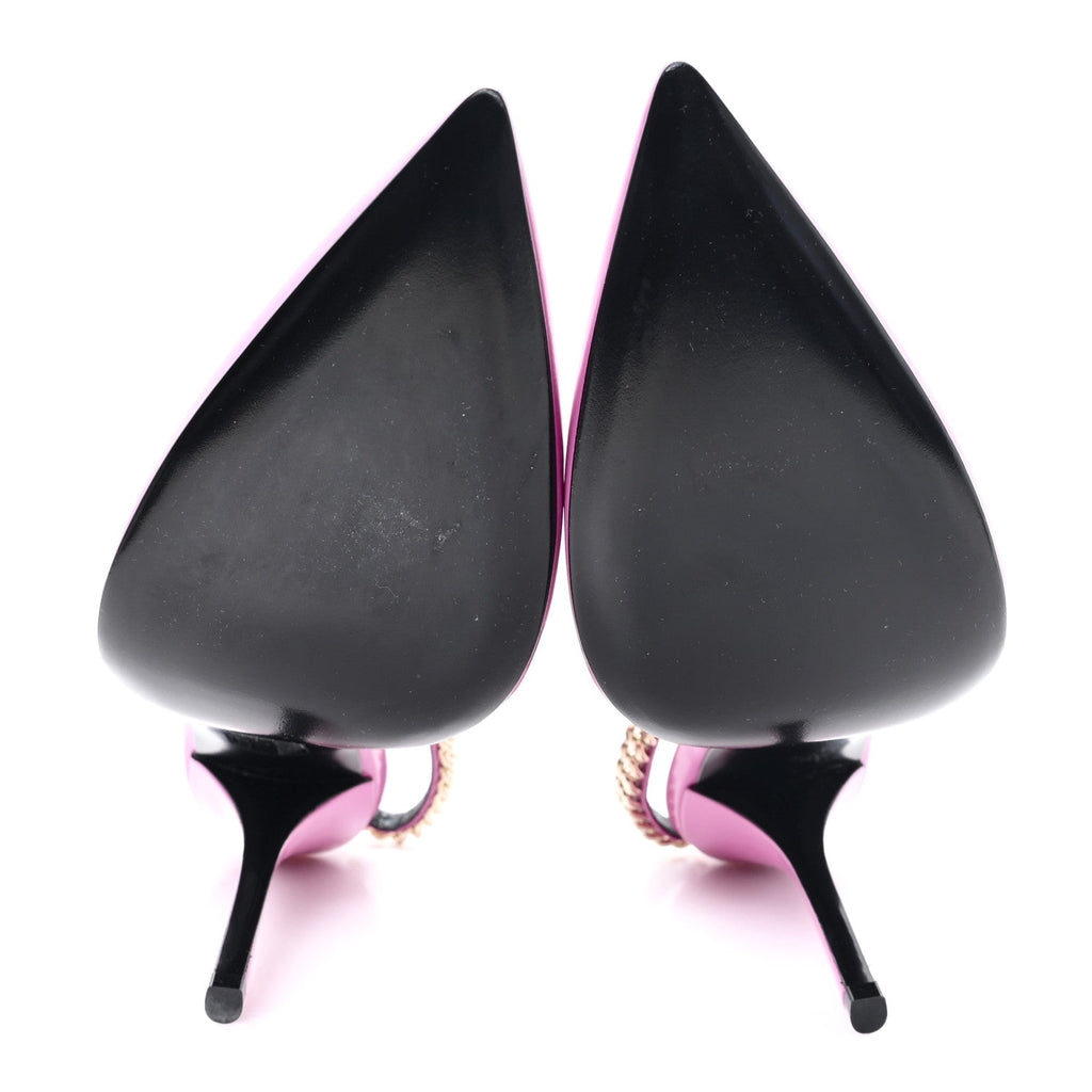 VERNICE CRYSTAL NAPPA CHARLOTTE SIGNORIA 105 SLINGBACK PUMPS LIBRE PINK
