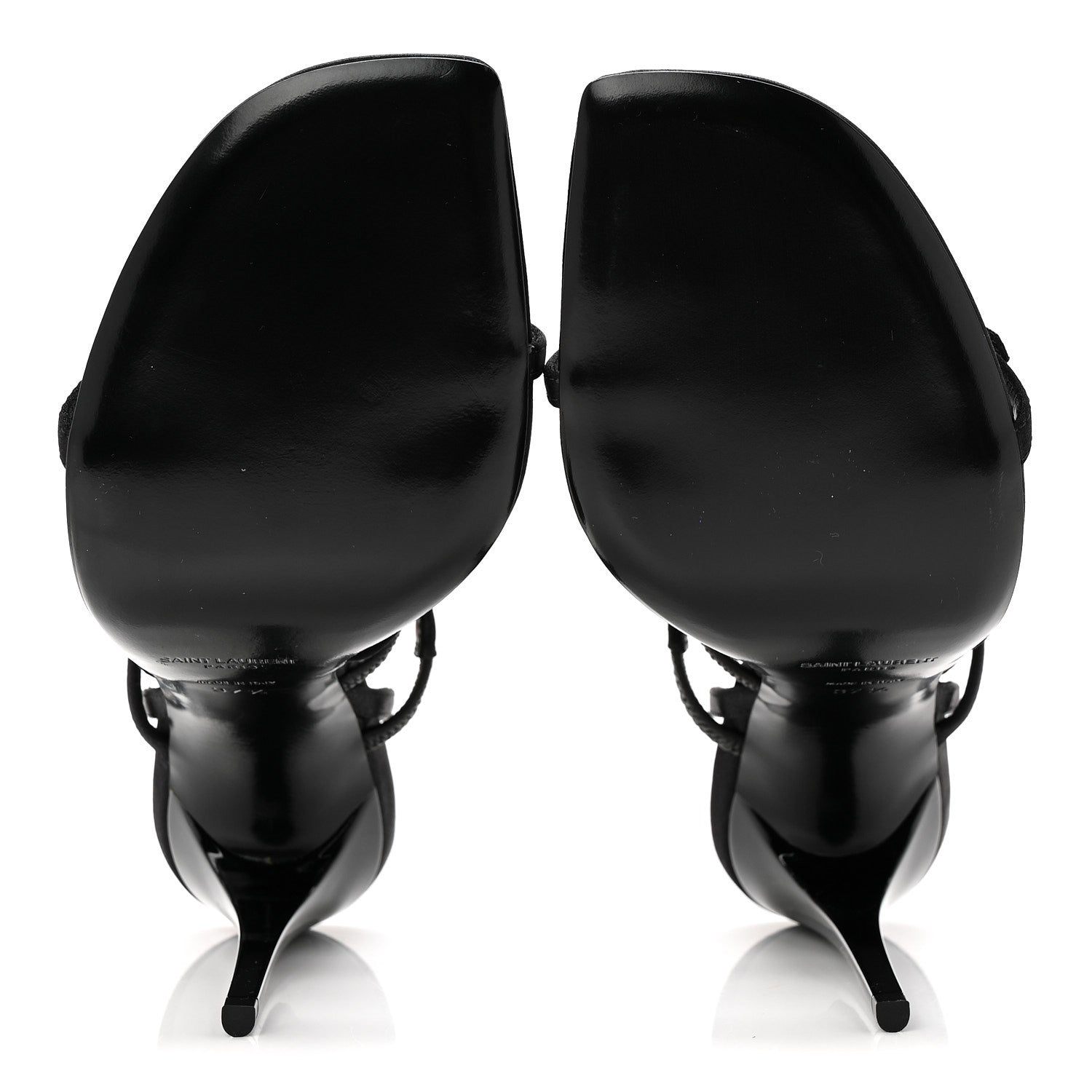 CREPE SATIN CRYSTAL JERRY 110 SANDALS BLACK