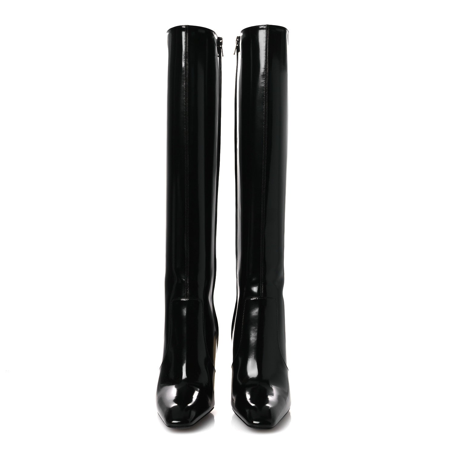 VITELLO MARILYN AUTEUIL 105 KNEE HIGH ZIP BOOTS BLACK
