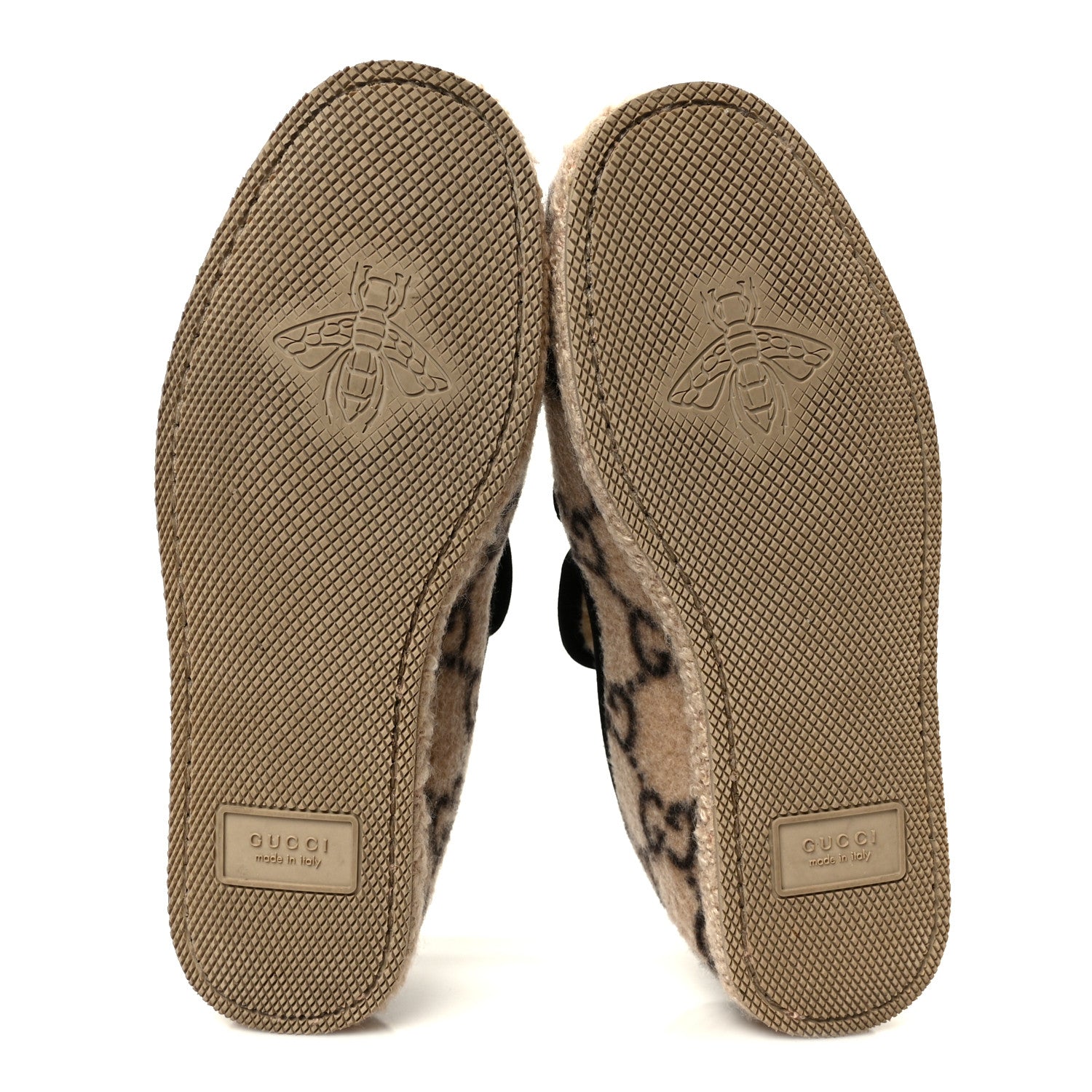 COVERED WOOL GG MONOGRAM WOMENS FRIA HORSEBIT LOAFERS BEIGE EBONY BLACK BUTTERSCOTCH