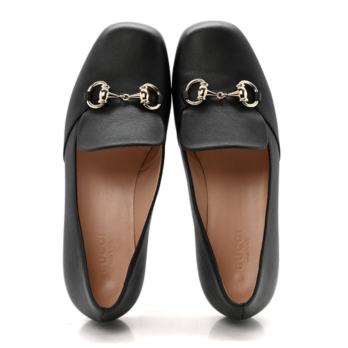 CALFSKIN WOMENS HORSEBIT LOAFERS BLACK