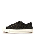 FABRIC JACQUARD RUBBER FF MENS DOMINO SNEAKERS TABACCO BLACK