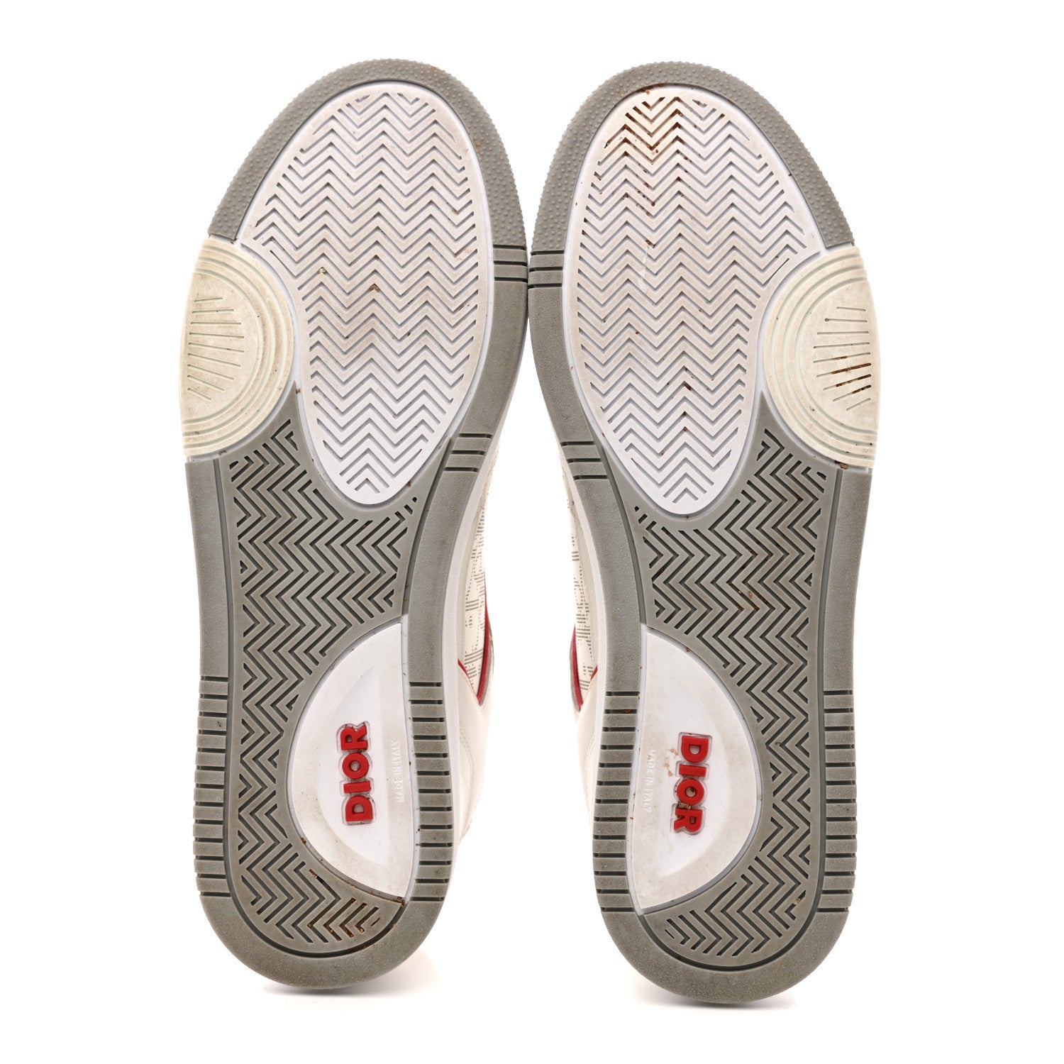 SMOOTH CALFSKIN OBLIQUE GALAXY PERFORATED MENS B27 LOW TOP SNEAKERS WHITE RED