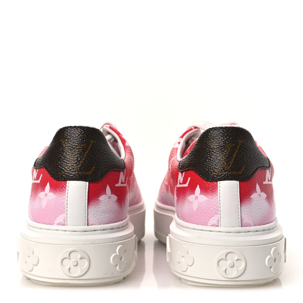 LOUIS VUITTON MONOGRAM ESCALE TIME OUT SNEAKERS RED