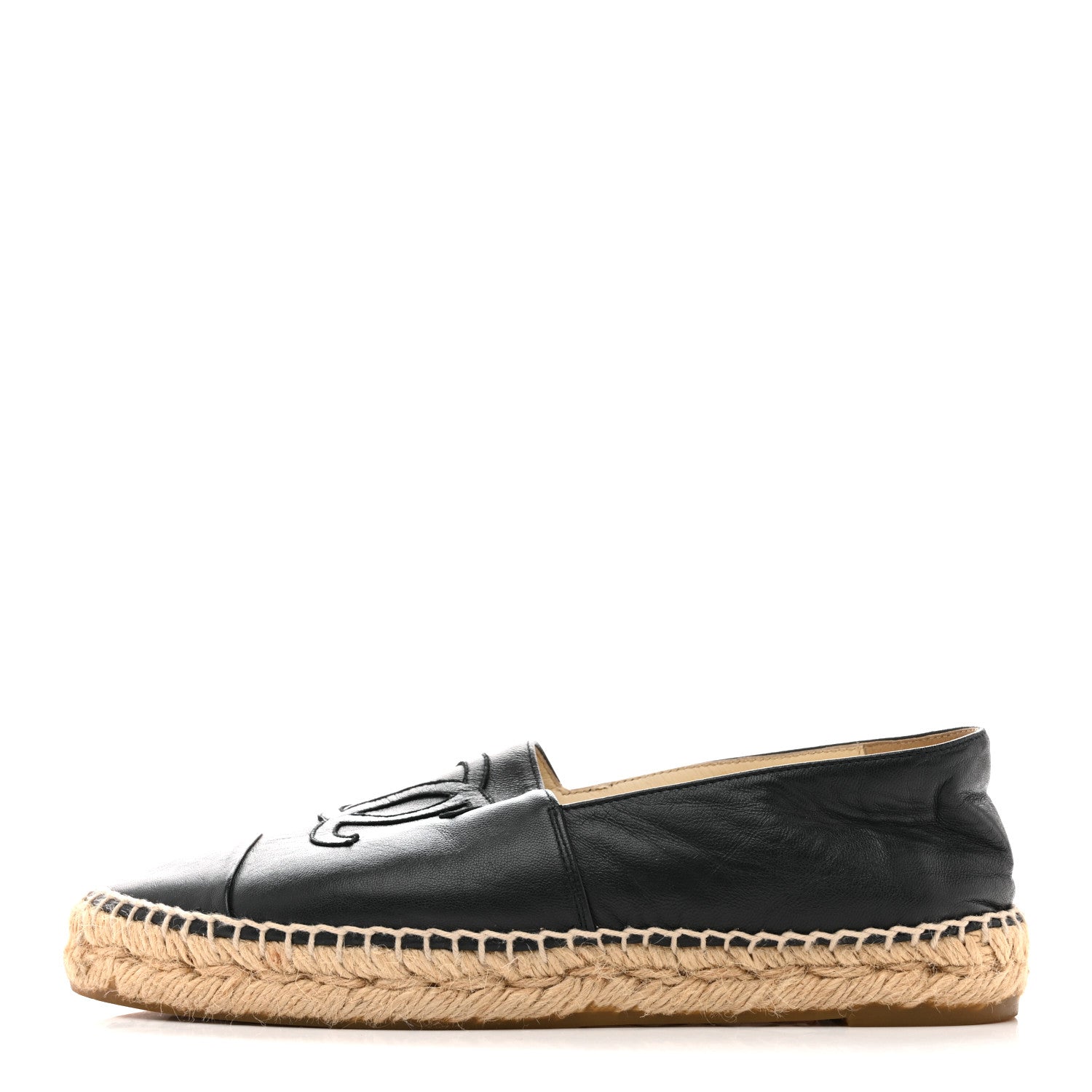 LAMBSKIN CC ESPADRILLES DARK NAVY