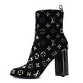 Louis Vuitton Denim Monogram Silhouette Ankle Boot - Black Monogram