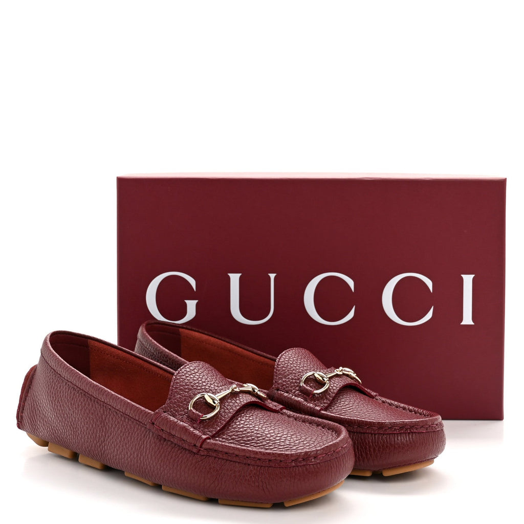 SOFT CLOVE CALFSKIN WOMENS HORSEBIT DRIVER LOAFERS ROSSO ANCORA