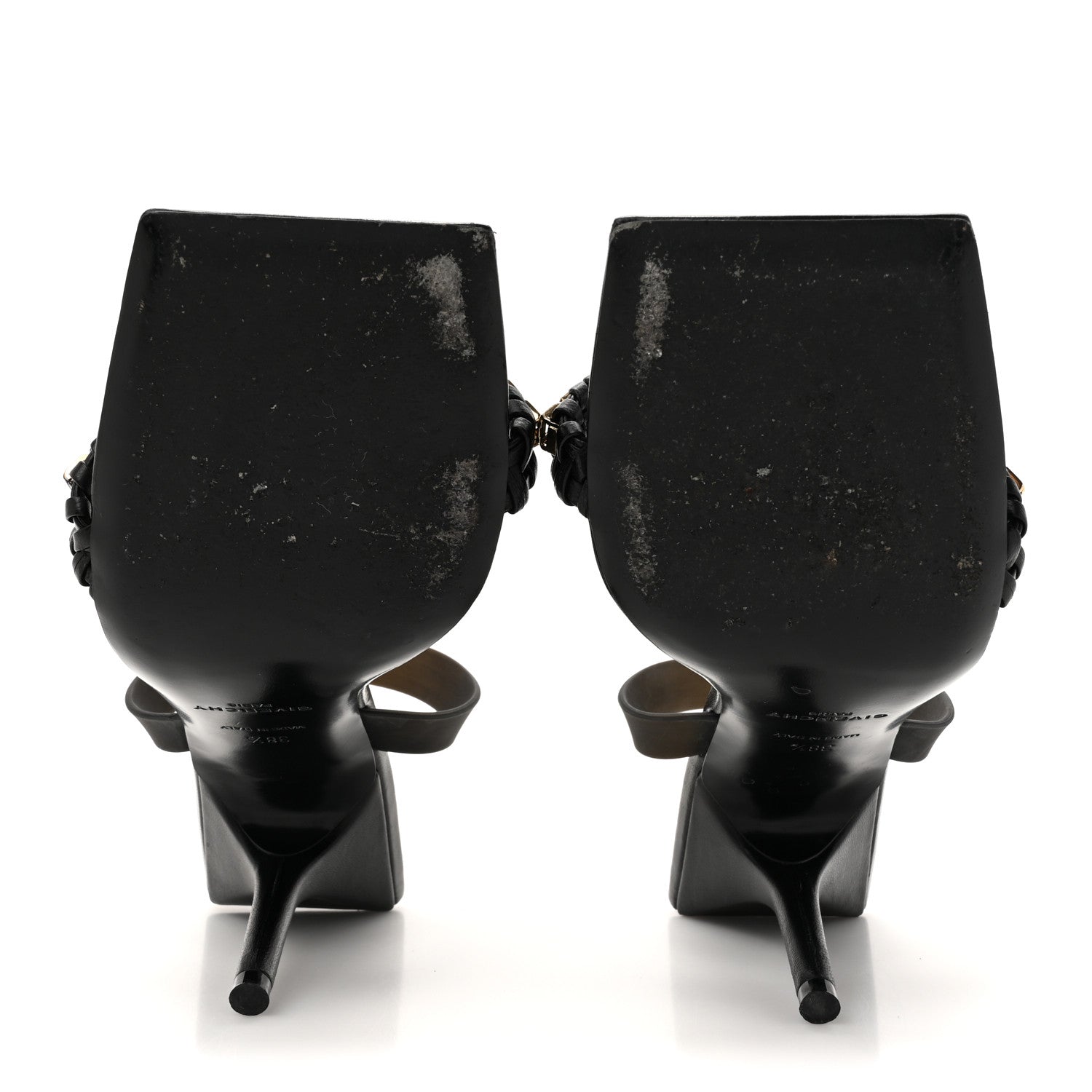 SMOOTH NAPPA G WOVEN SLINGBACK 90MM SANDALS BLACK