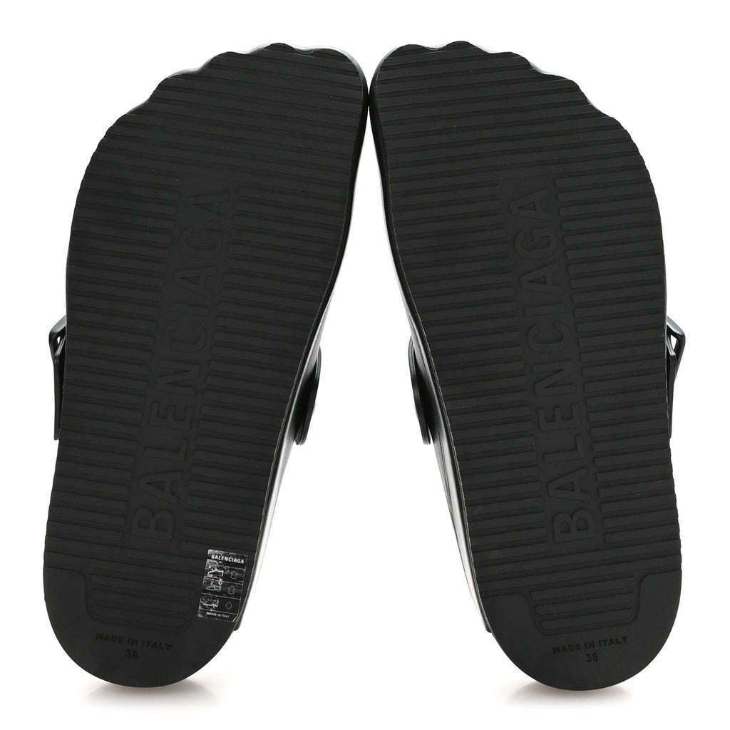 MATTE CALFSKIN SUNDAY MULES BLACK