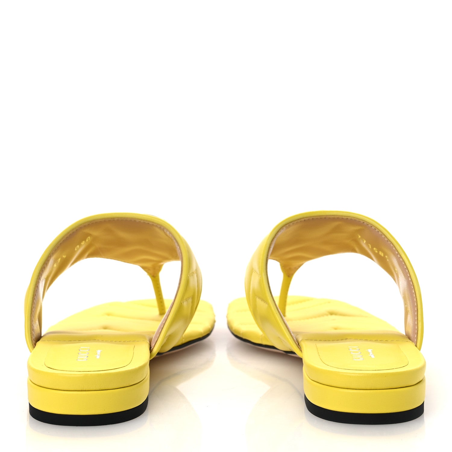 NAPPA CHARLOTTE DOUBLE G MARMONT THONG SANDALS ACID LIME