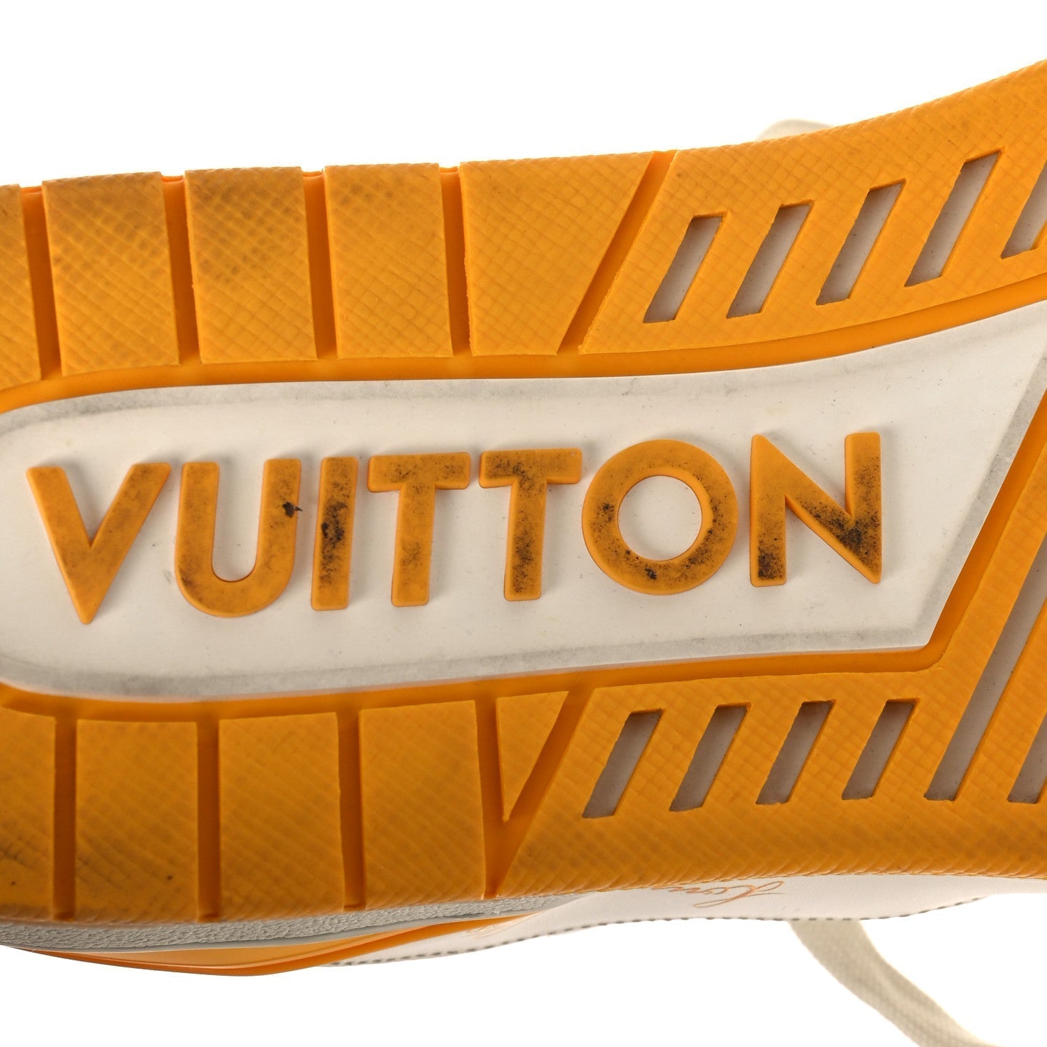 CALFSKIN LV TRAINER SNEAKERS YELLOW