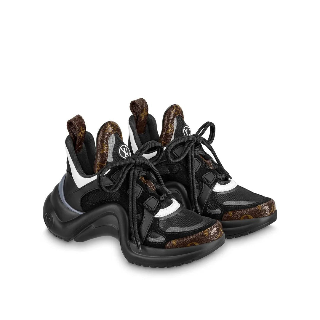 Louis Vuitton LV Archlight Gradient Sneakers 37 - Black/Brown Monogram