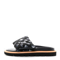 Louis Vuitton Lambskin Embossed Monogram Pool Pillow Flat Comfort Mule - Black with White Monogram
