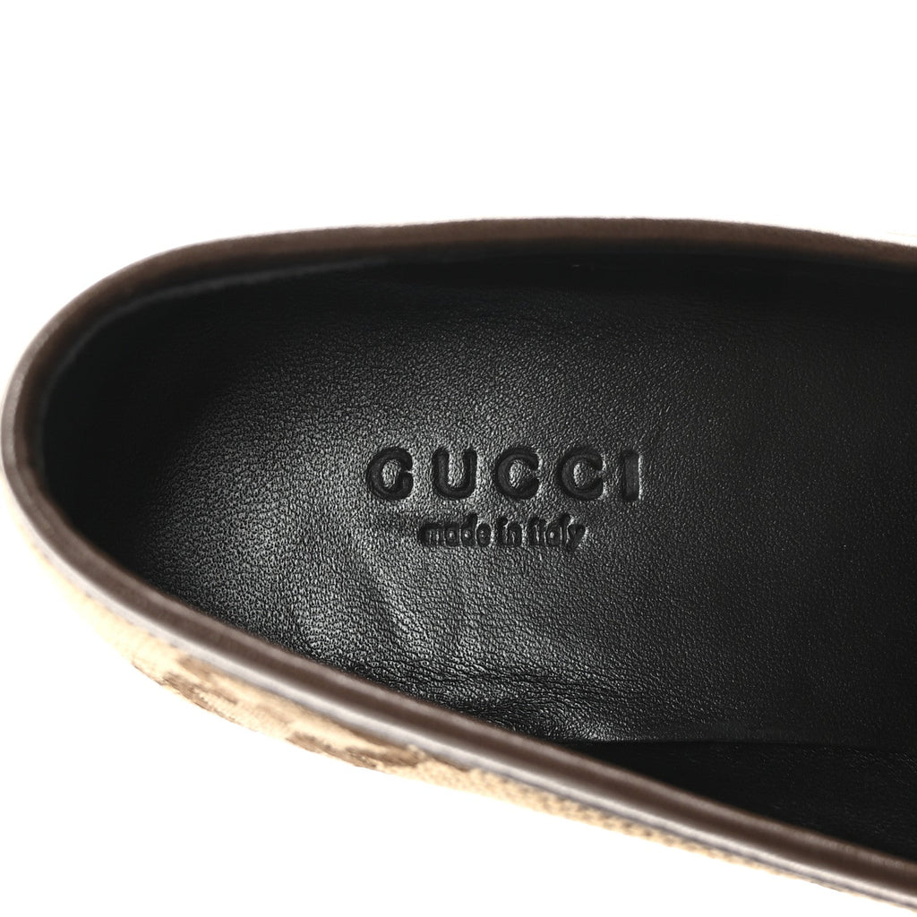 MONOGRAM JUMBO GG MALAGA KID HORSEBIT WOMENS JORDAAN LOAFERS CAMEL EBONY NEW ACERO BEIGE