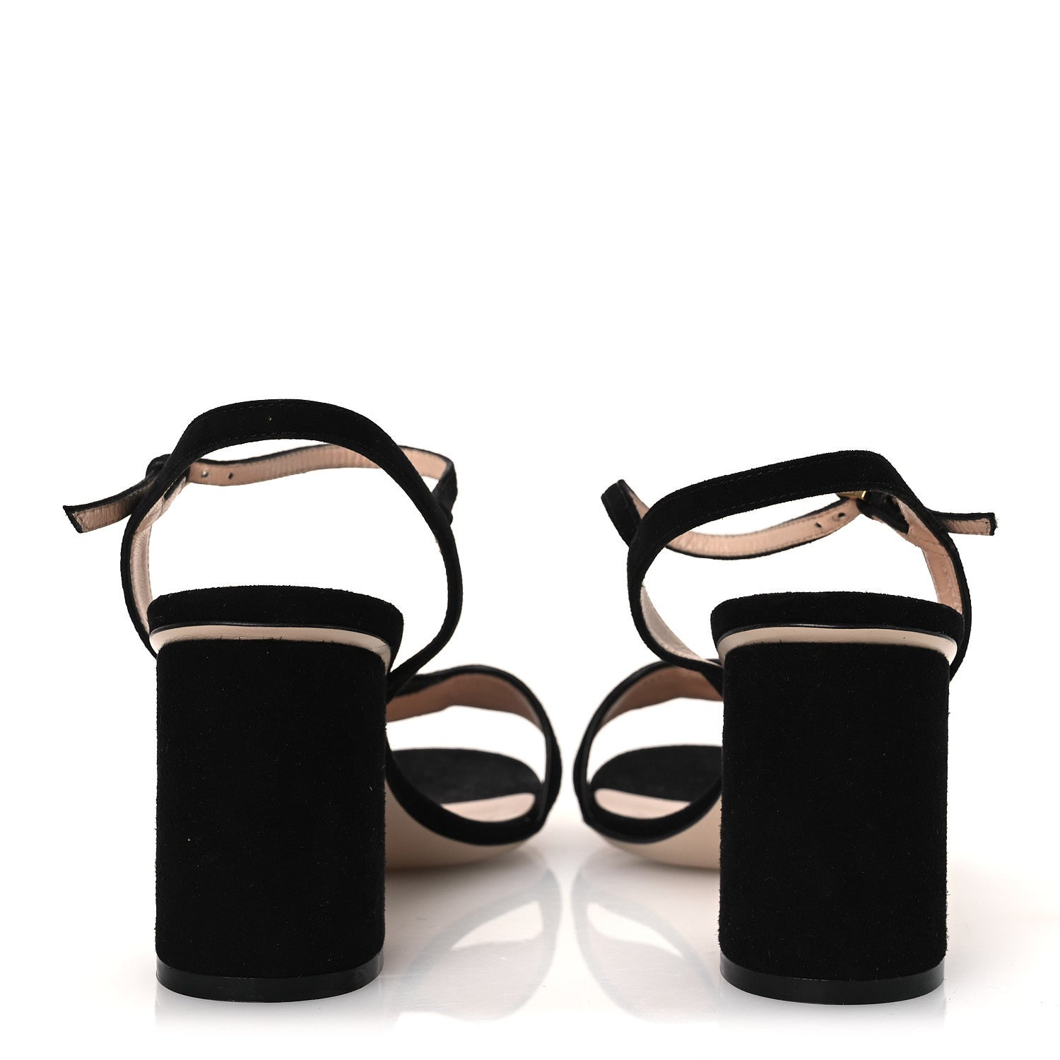 KID SCAMOSCIATO GG MARMONT ANKLE WRAP 75MM SANDALS BLACK