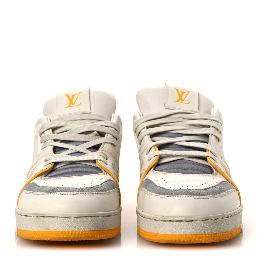 CALFSKIN LV TRAINER SNEAKERS YELLOW