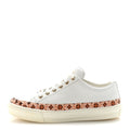 LOUIS VUITTON CALFSKIN MONOGRAM RUN AWAY SNEAKER WHITE WHITE & GOLD