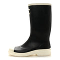 CAOUTCHOUK CC HIGH BOOTS BLACK WHITE