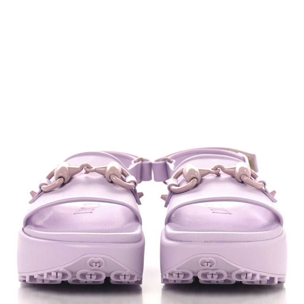 SOFT RUBBER HORSEBIT TOUCH WOMENS STRAPPED SANDALS TALC PINK