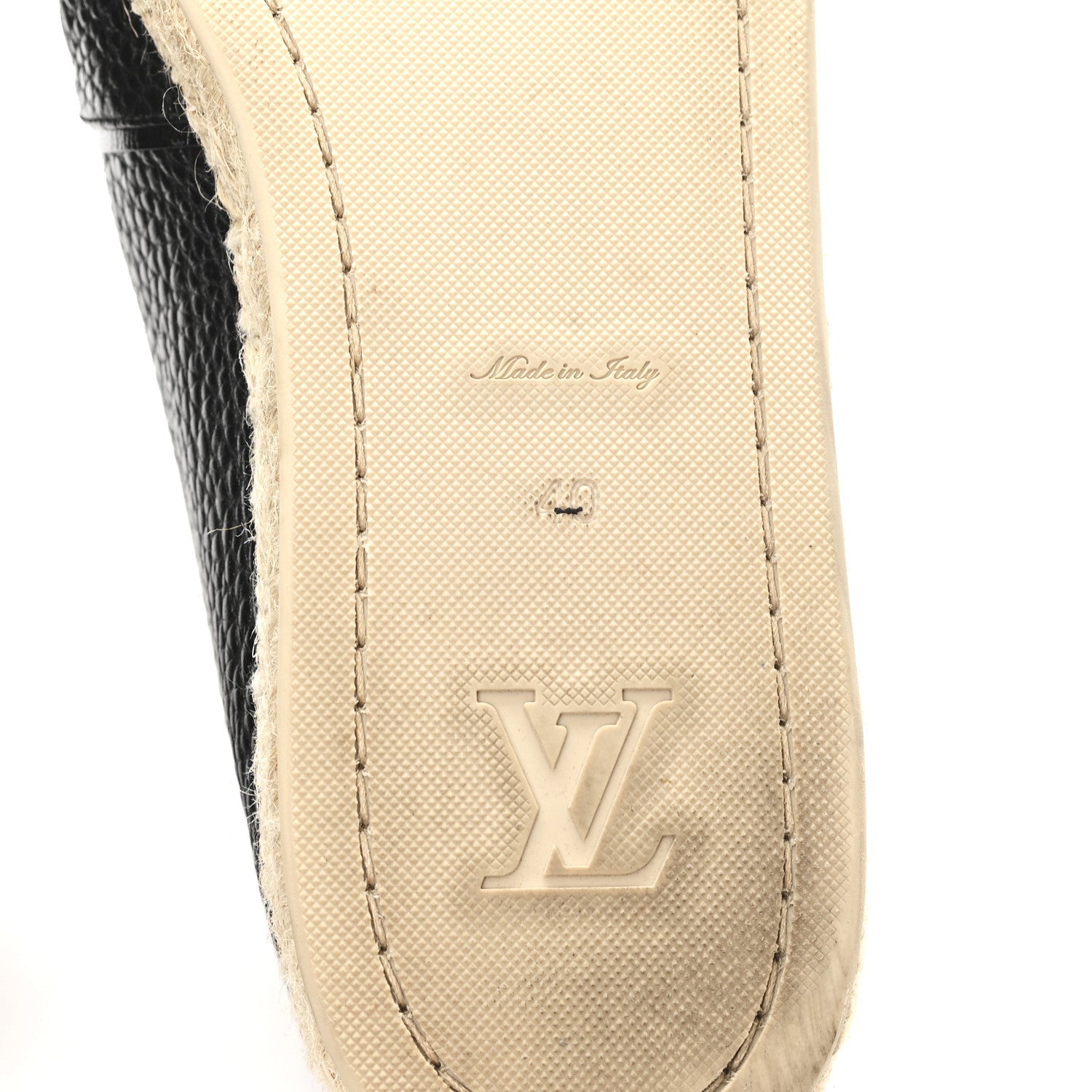 CALFSKIN TROPICAL BLOOM ESPADRILLE FLAT BLACK