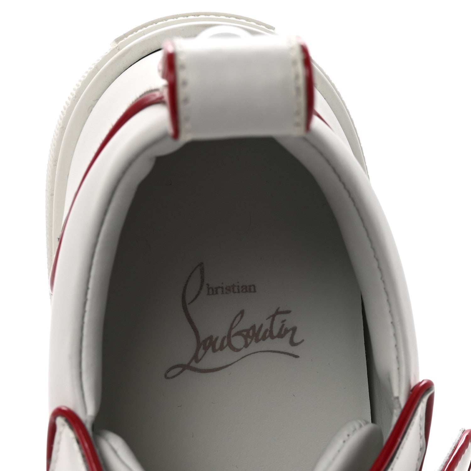 CALFSKIN MAXI TOYOTOTOY FLAT SNEAKERS WHITE RED