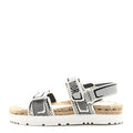 TECHNICAL KNIT JUTE DIORACT 10MM SANDALS WHITE BLACK