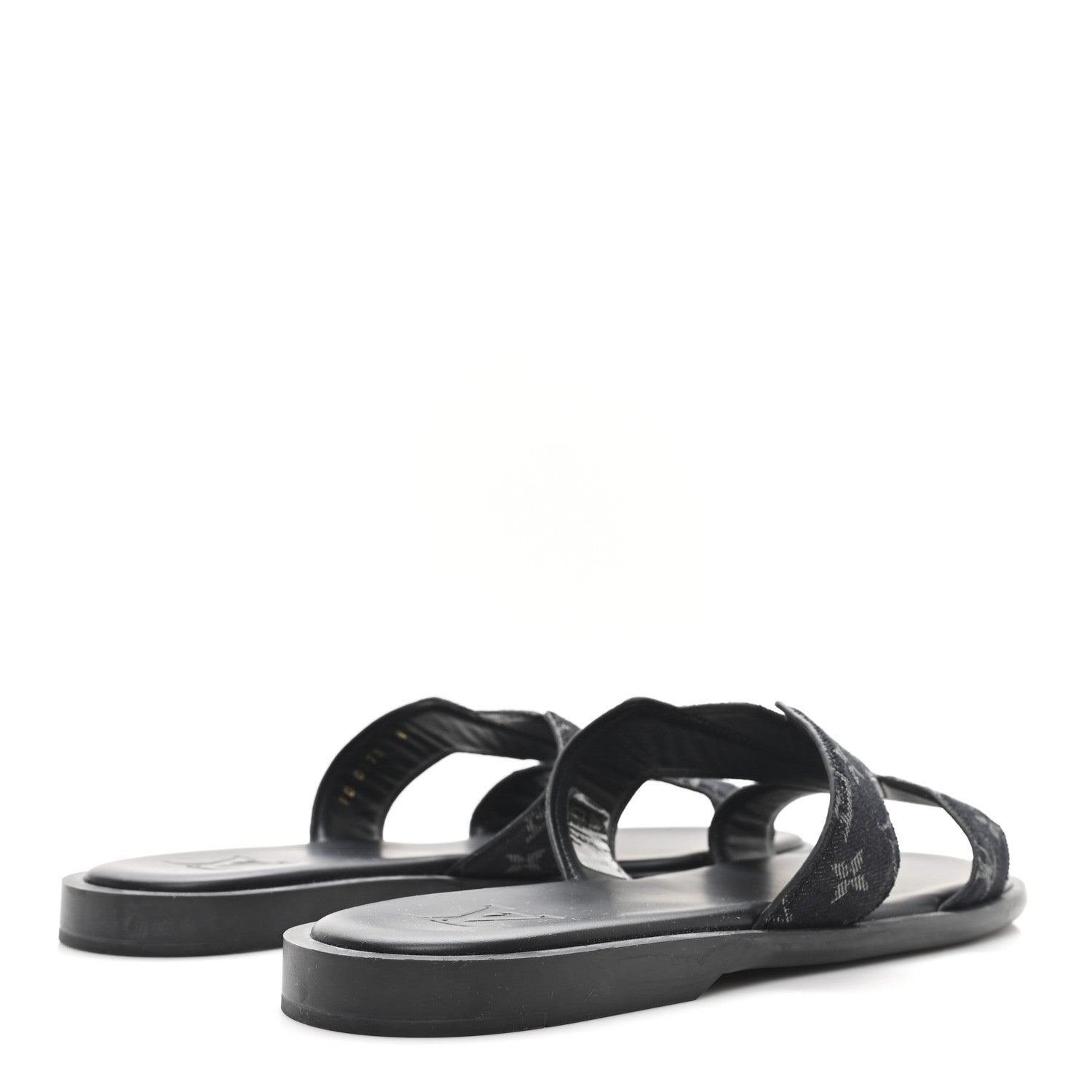MONOGRAM DENIM MENS LV OASIS MULES BLACK