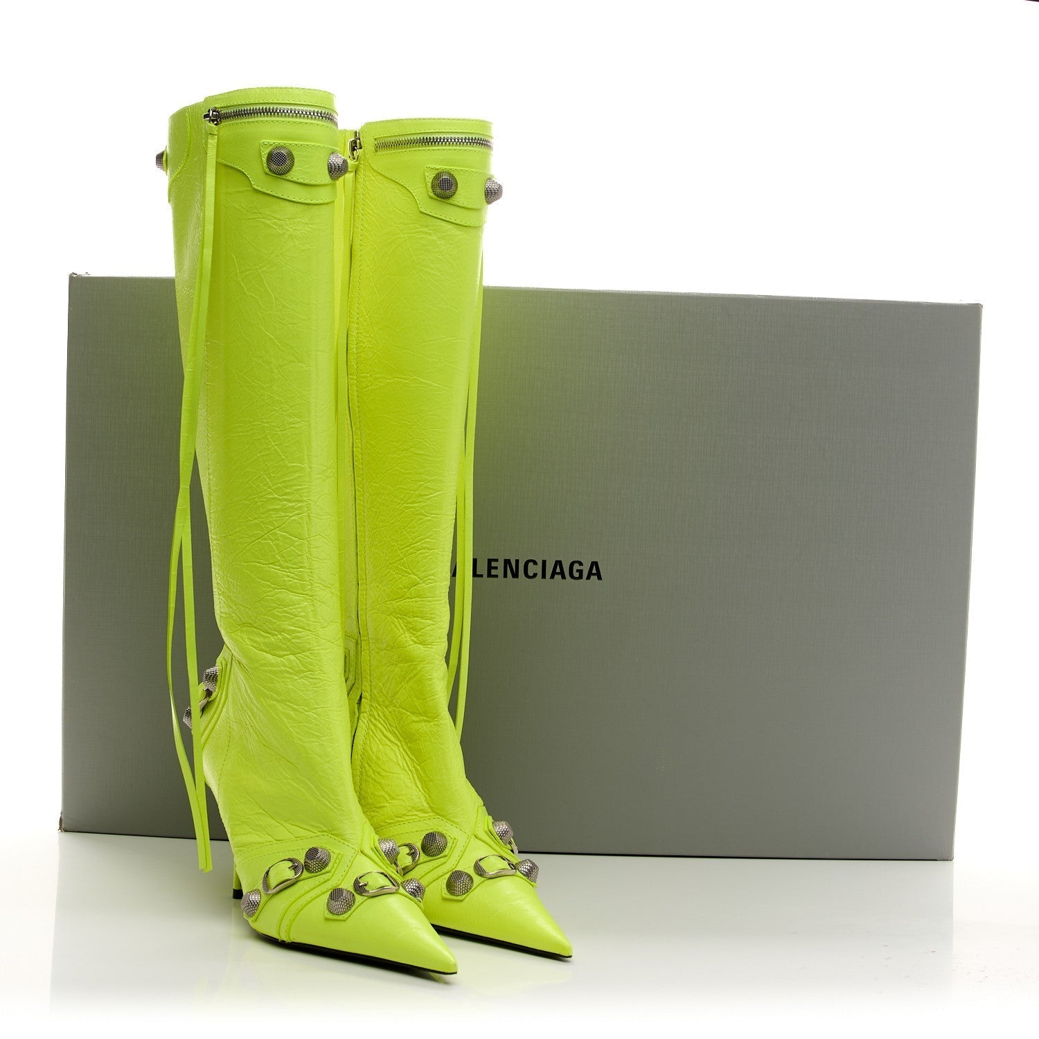 AGNEAU ARENA CAGOLE 90MM BOOTS FLUO YELLOW