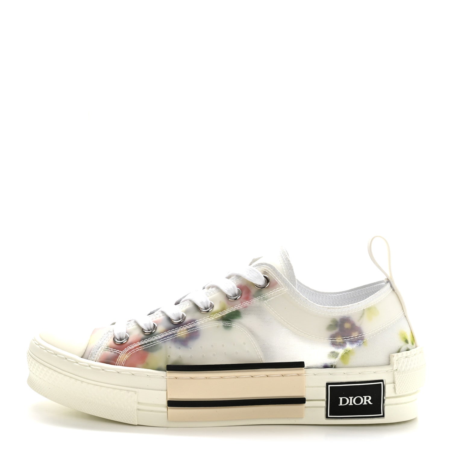 TECHNICAL CANVAS FLORAL B23 LOW TOP SNEAKERS WHITE MULTICOLOR