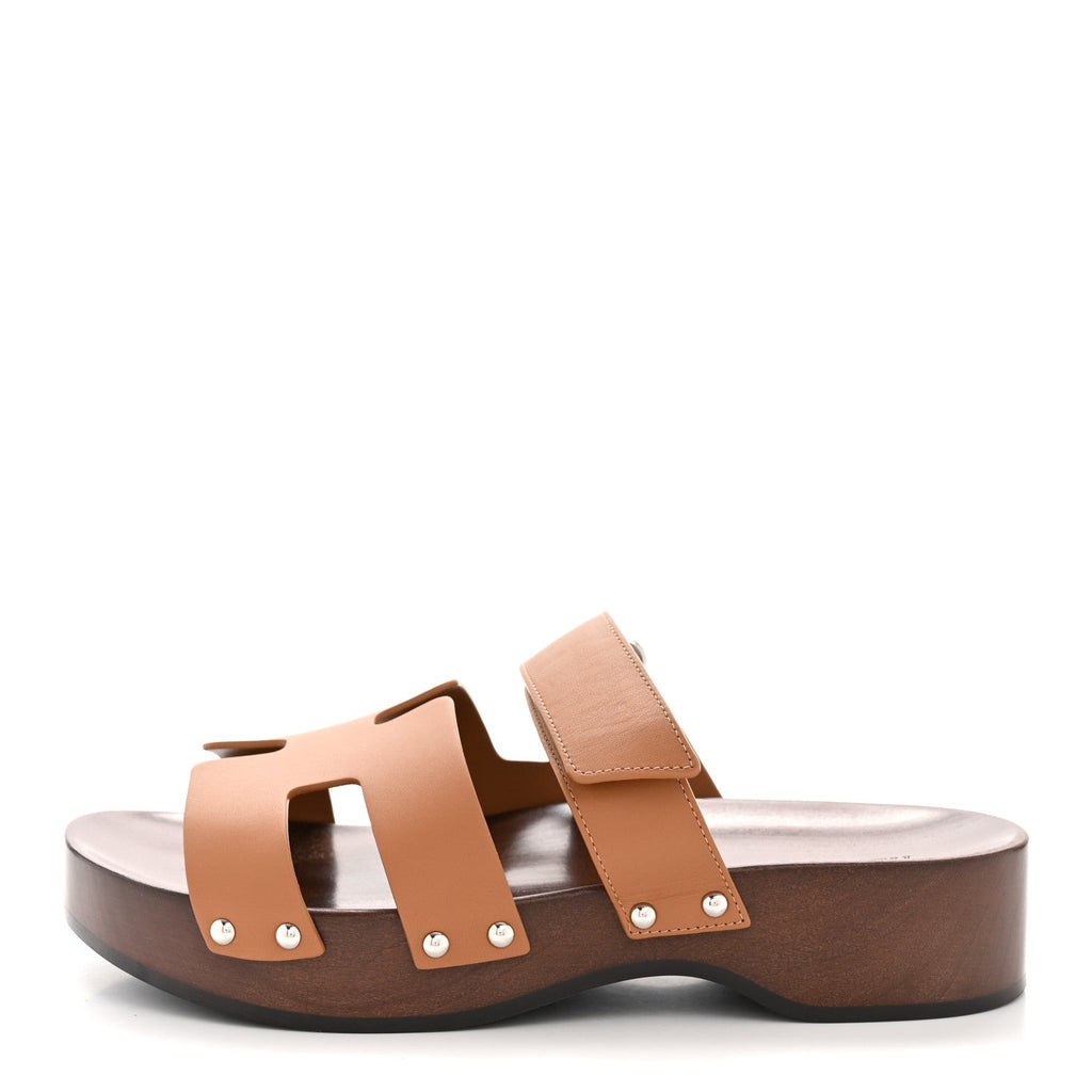 CALFSKIN WOMENS KOS CLOG NATUREL