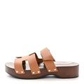 CALFSKIN WOMENS KOS CLOG NATUREL