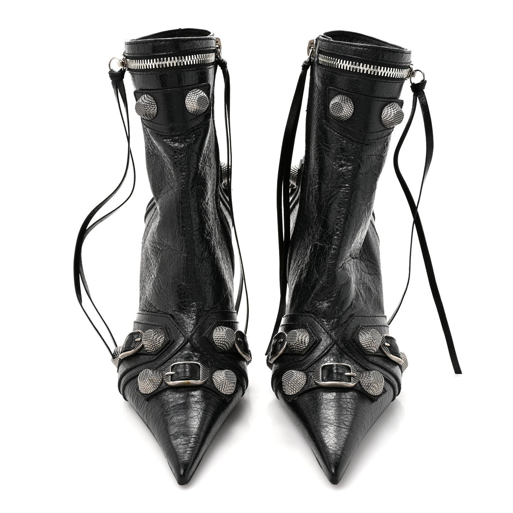AGNEAU ARENA CAGOLE 90MM ANKLE BOOTS BLACK