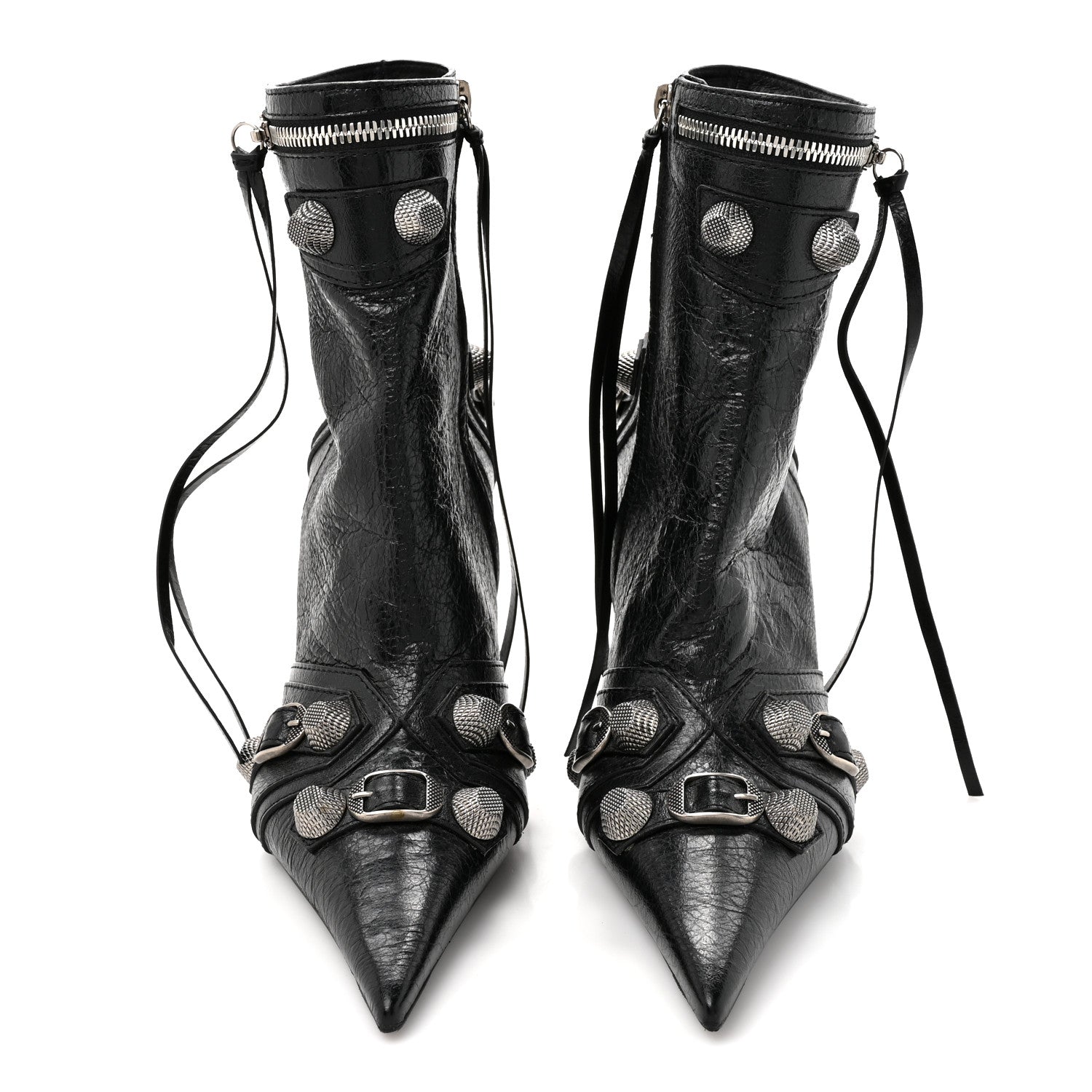AGNEAU ARENA CAGOLE 90MM ANKLE BOOTS BLACK