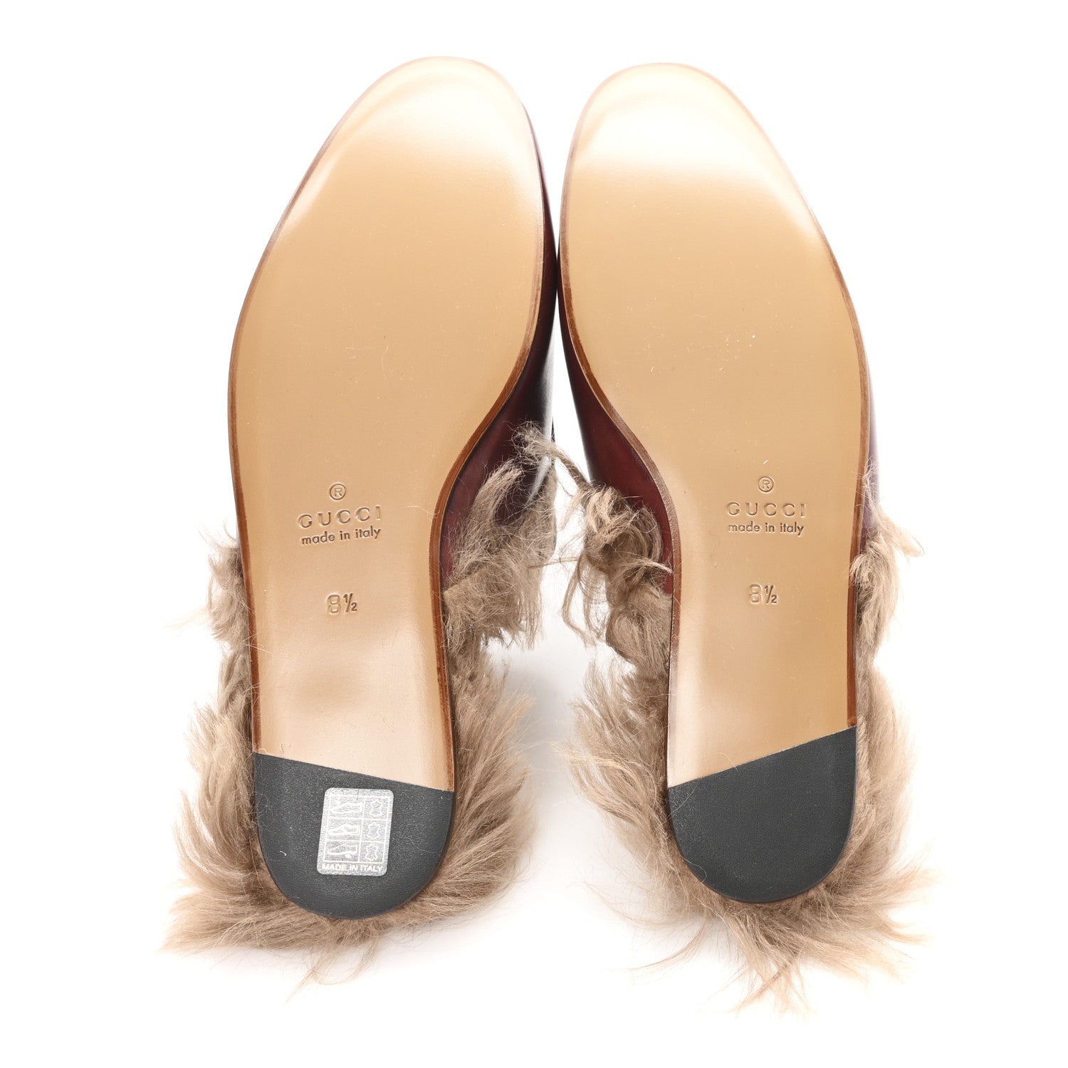 ETIS GLAMOUR CALFSKIN GRANADA KID FUR MENS PRINCETOWN SLIPPERS RUBY BORDEAUX NATURALE