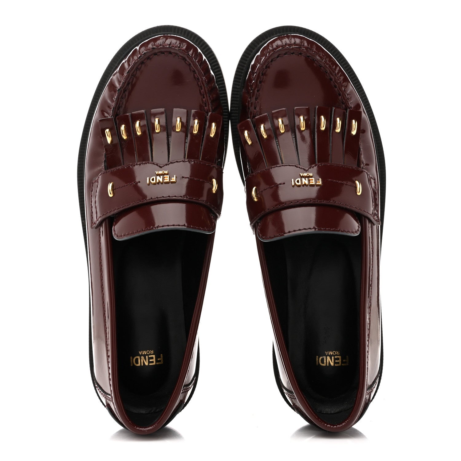 VITELLO FILO FRINGE LOAFERS RED