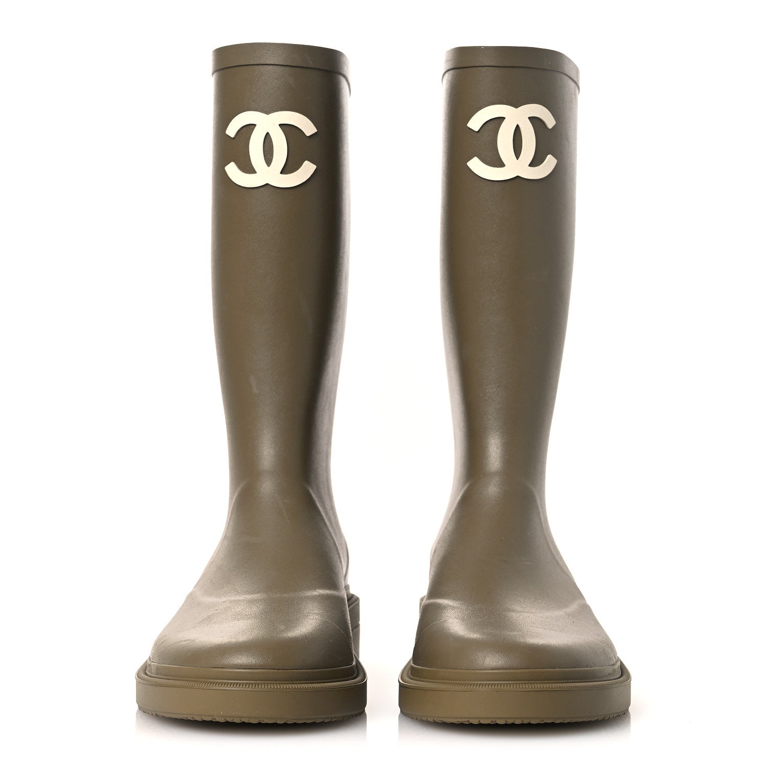 CAOUTCHOUK CC HIGH BOOTS DARK BEIGE