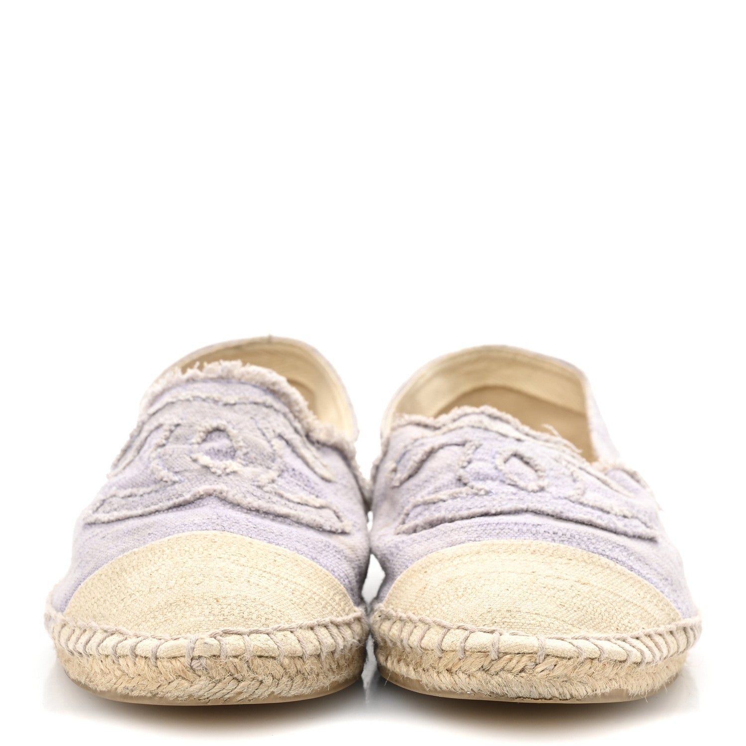TOILE CC CAP TOE ESPADRILLES ECRU PURPLE