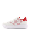 DAMIER CALFSKIN MENS BEVERLY HILLS SNEAKERS WHITE ROUGE