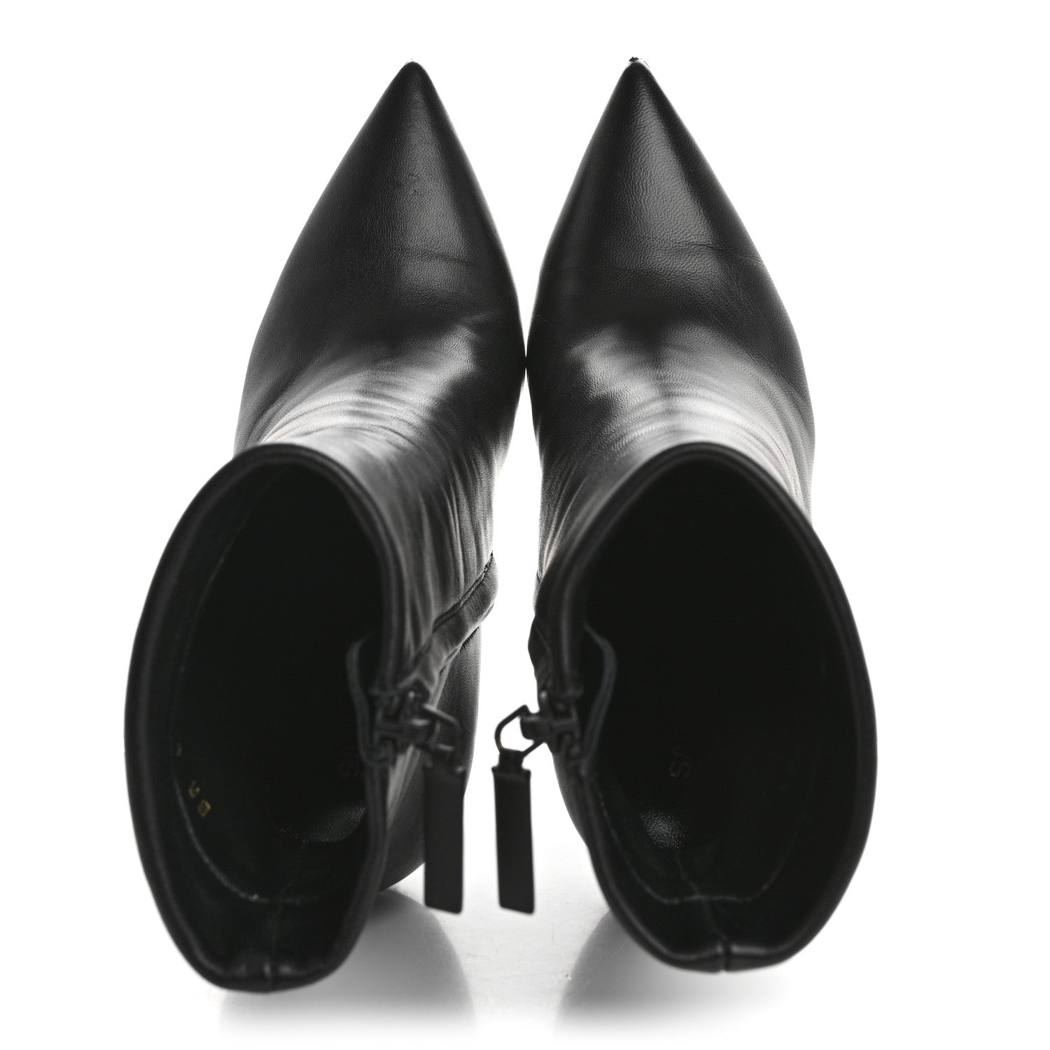 CALFSKIN OPYUM ANKLE BOOTS BLACK