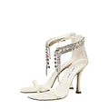 Jimmy Choo Verity 100 High Heel Sandals - White