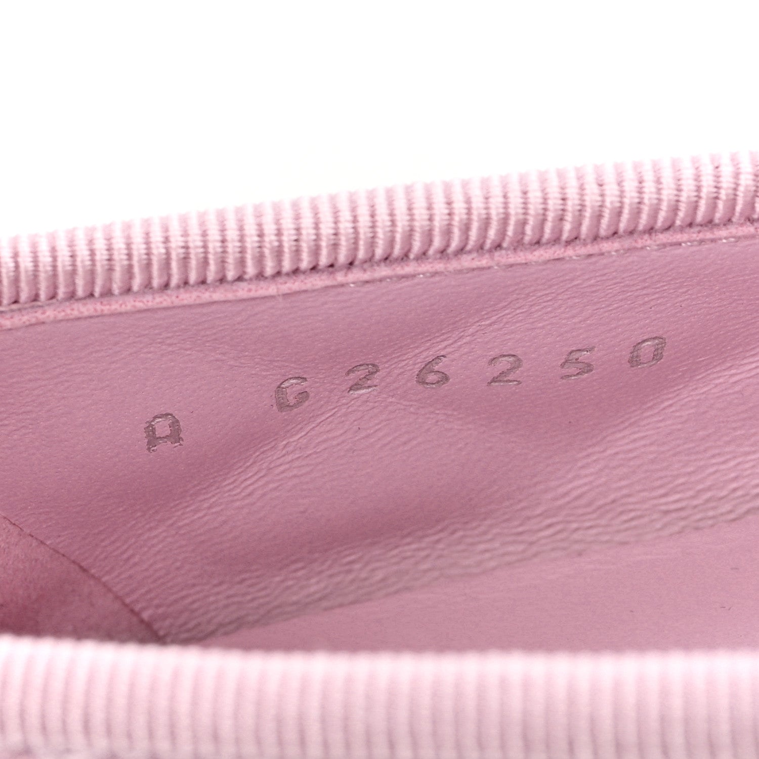 SUEDE QUILTED CAP TOE CC BALLERINA FLATS LIGHT PINK