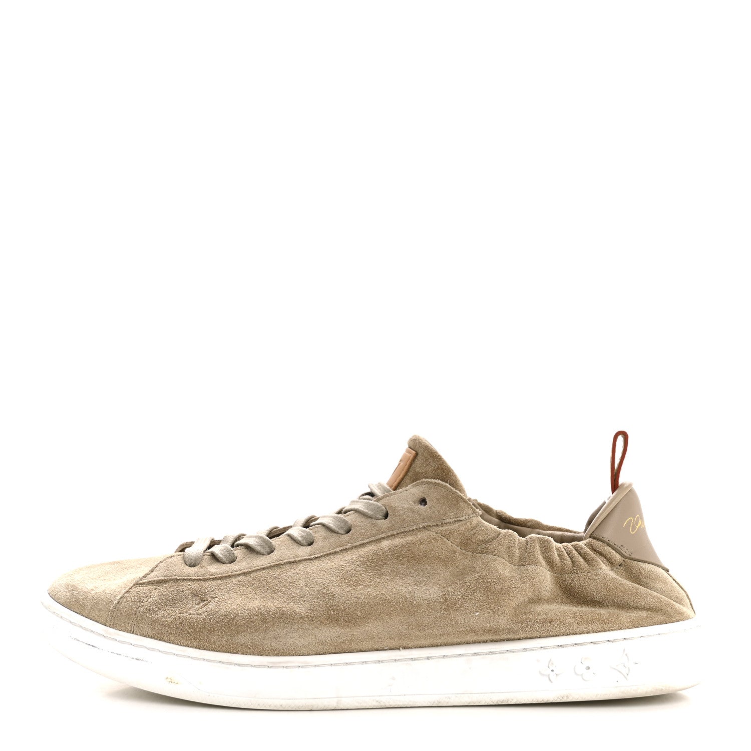 SUEDE CALFSKIN LV SOFT SNEAKERS BEIGE