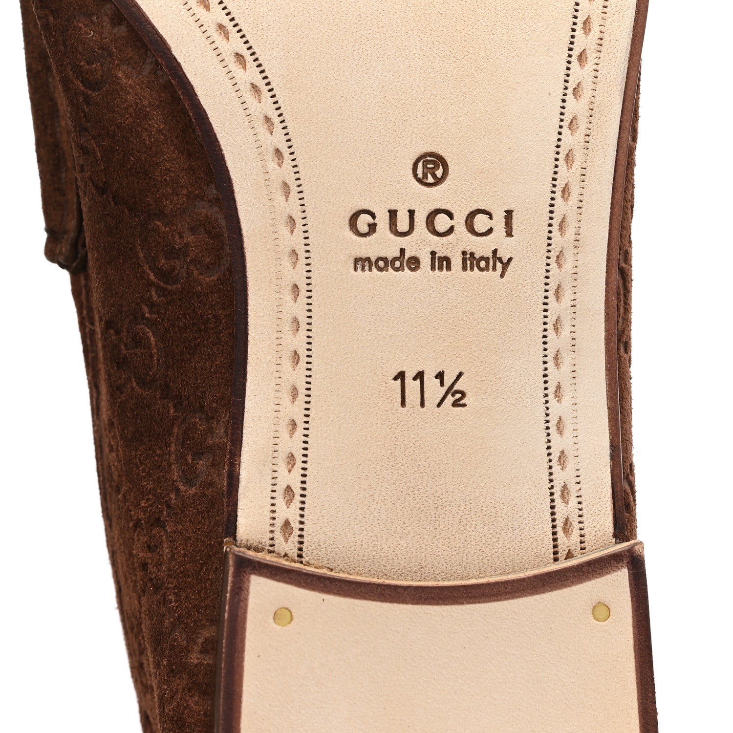 LUXURY SUEDE GUCCISSIMA MENS HORSEBIT MOCASSIN LOAFERS FANCY FANCY BROWN