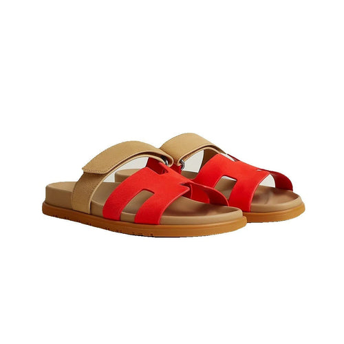 Hermès Chypre Sandal - Red/Beige